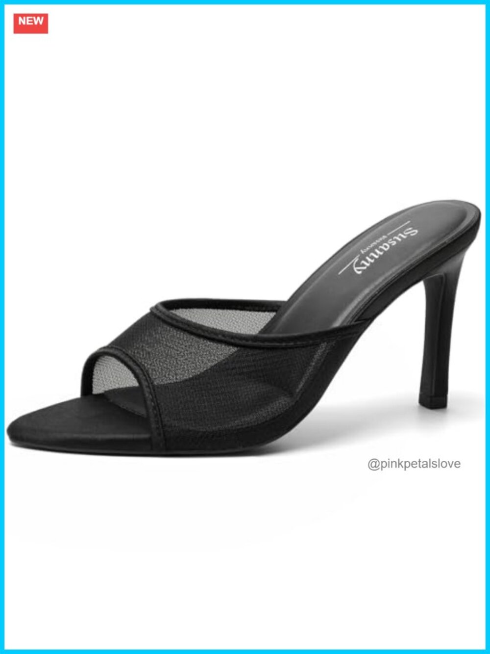 Women's Pointed Toe Slip On Mule Heels Stiletto Sandals Dressy